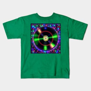 Merry Christmas Vinyl Record Kids T-Shirt